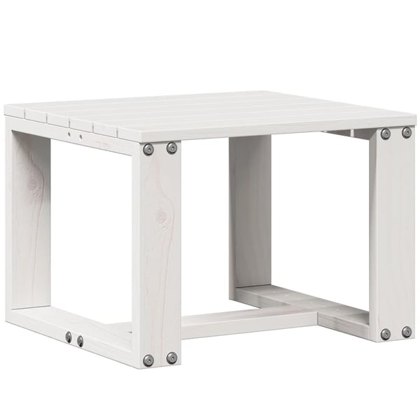 vidaXL Hagesofagruppe hvit 3 deler heltre furu