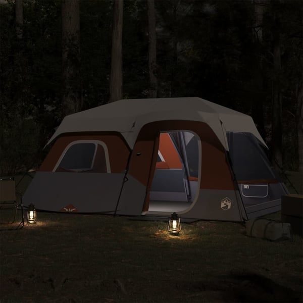 vidaXL Perheteltta LED-valolla 9 henkilölle harm./orans. pikavapautus