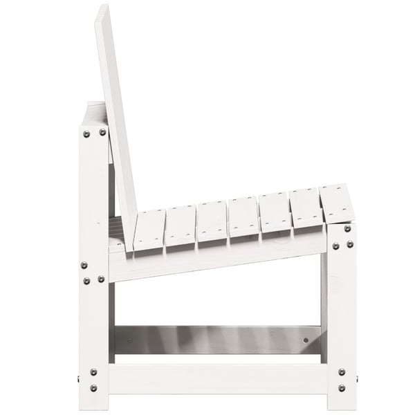 vidaXL Hagestol hvit 50,5x55x77 cm heltre furu