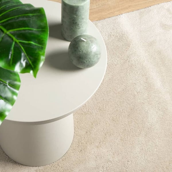 vidaXL gulvtæppe OVIEDO 160x230 cm kort luv beige
