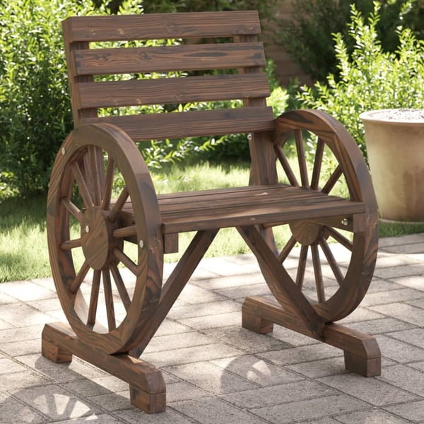 vidaXL Hagestoler 2 stk 58x58x78,5 cm heltre gran