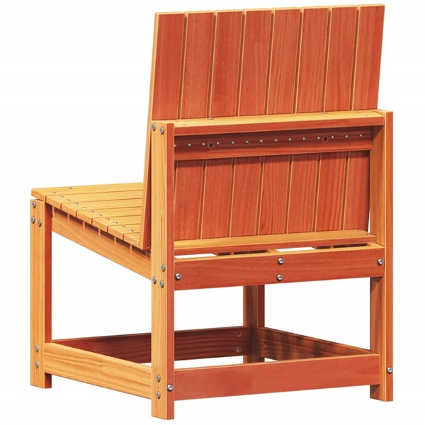 vidaXL Hagestol voksbrun 50,5x55x77 cm heltre furu