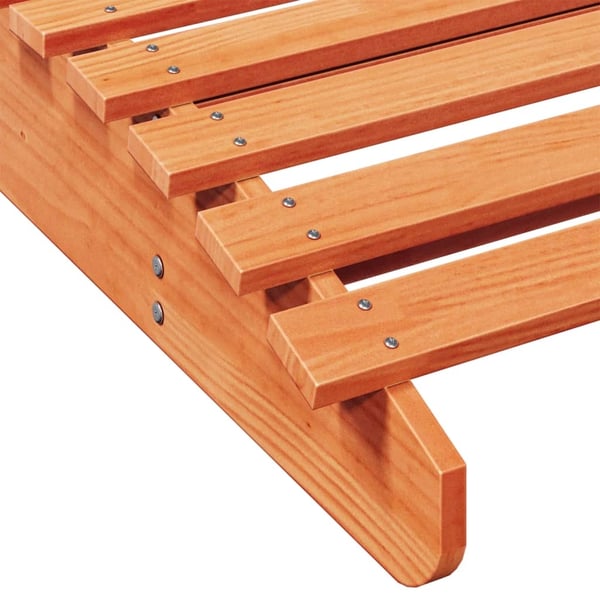 vidaXL liggestol 205x80x31,5 cm massivt fyrretræ gyldenbrun