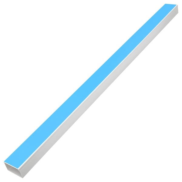 vidaXL selvklæbende kabelkanal 60x60 mm 10 mm PVC