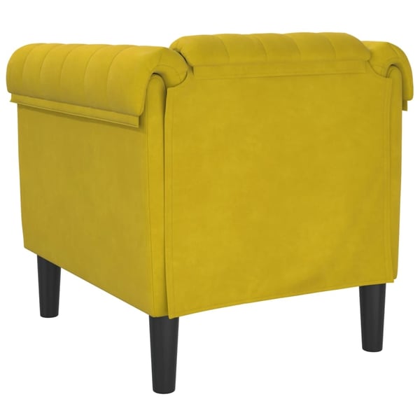 vidaXL sofastol velour gul