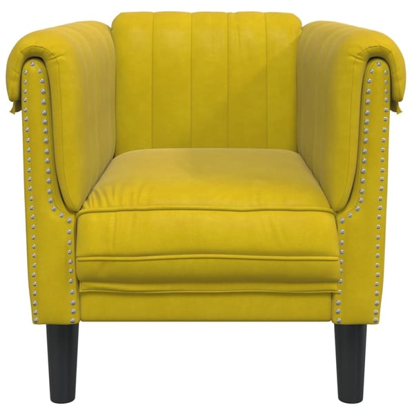 vidaXL sofastol velour gul