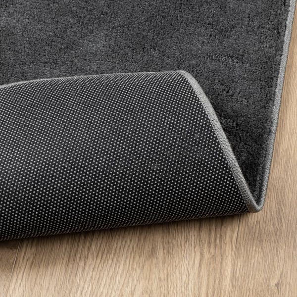vidaXL Teppe OVIEDO kort luv antrasitt 200x200 cm