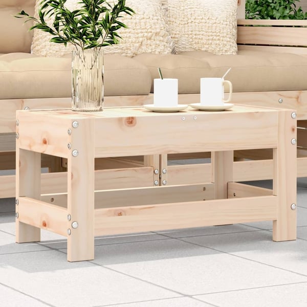 vidaXL haveskammel 62x30x32 cm massivt fyrretræ