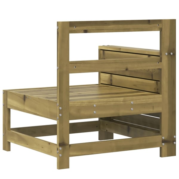 vidaXL Hagesofa med armlene 69x62x70,5 cm impregnert furu