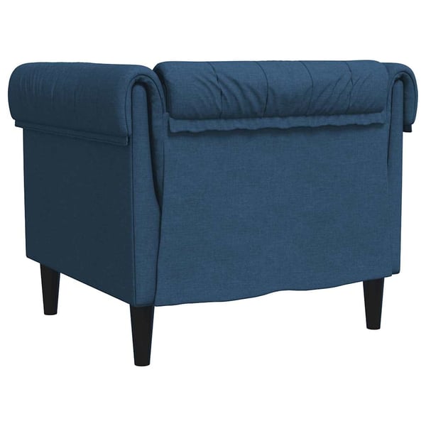 vidaXL Chesterfield-sofastol stof blå