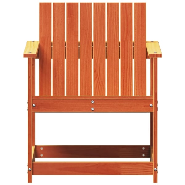 vidaXL Hagestol voksbrun 62x56x77 cm heltre furu