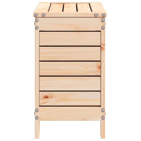 vidaXL Hagefotskammel 62x31,5x52 cm heltre furu