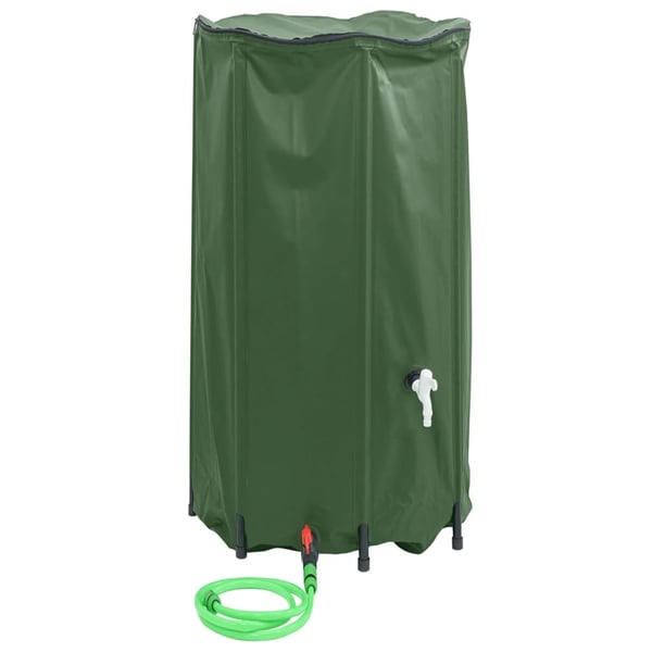 vidaXL vandtank med hane sammenfoldelig 380 l PVC