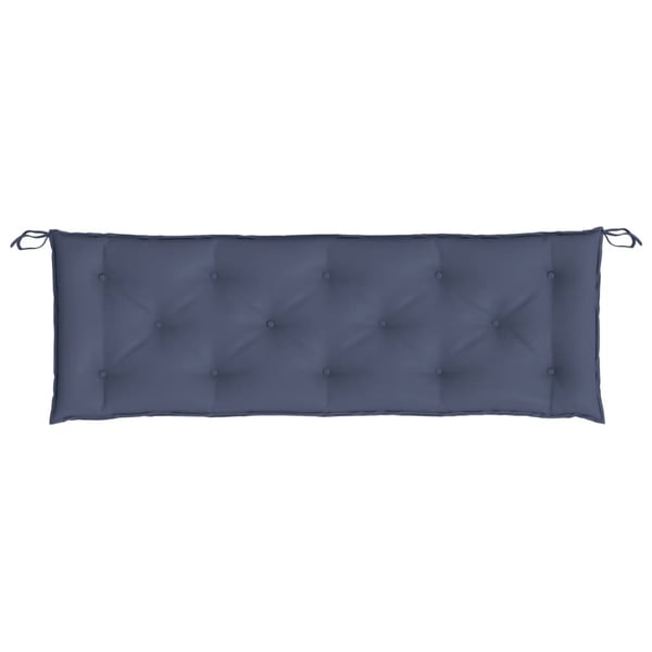 vidaXL hynder til havebænk 2 stk. 150x50x7 cm oxfordstof marineblå