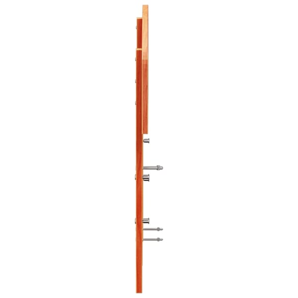 vidaXL Hodegavl voksbrun 150 cm heltre furu