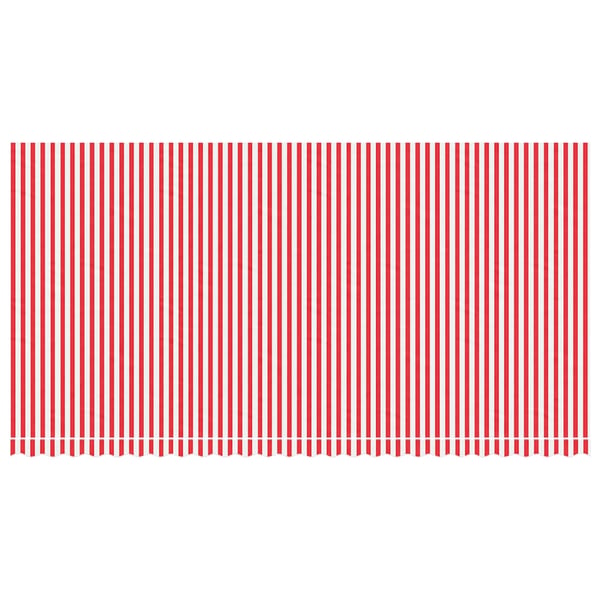vidaXL Erstatningsduk for markise rød og hvit 600x300 cm polyester