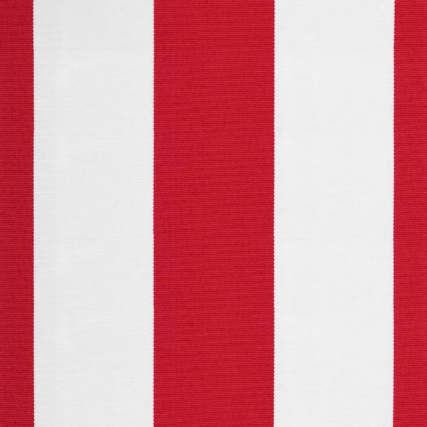 vidaXL Erstatningsduk for markise rød og hvit 600x300 cm polyester