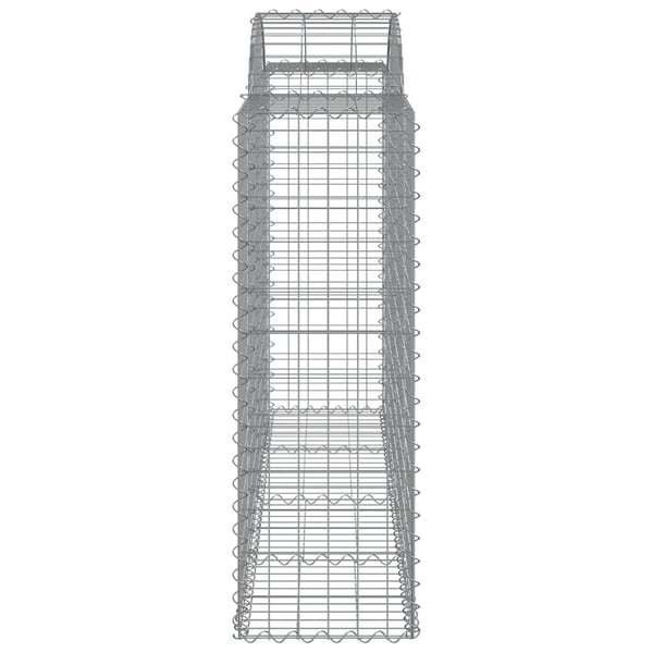 vidaXL Gabionkurver buede 50 stk 200x50x120/140 cm galvanisert jern