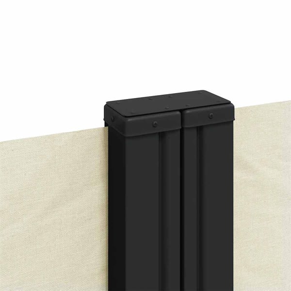 vidaXL Uttrekkbar sidemarkise 120x600 cm kremhvit