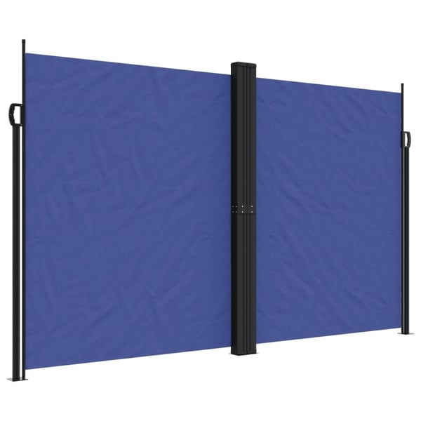 vidaXL Uttrekkbar sidemarkise blå 200x600 cm