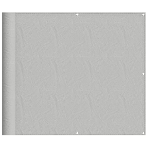 vidaXL altanafskærmning 90x700 cm 100 % polyester lysegrå