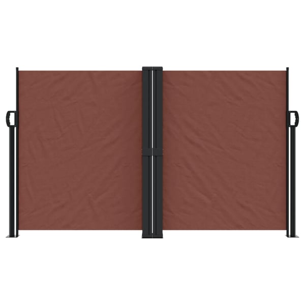 vidaXL Uttrekkbar sidemarkise 140x600 cm brun