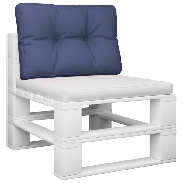 vidaXL pallehynde 60x40x12 cm stof marineblå