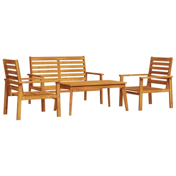 vidaXL Hagesofagruppe 4 deler heltre akasie