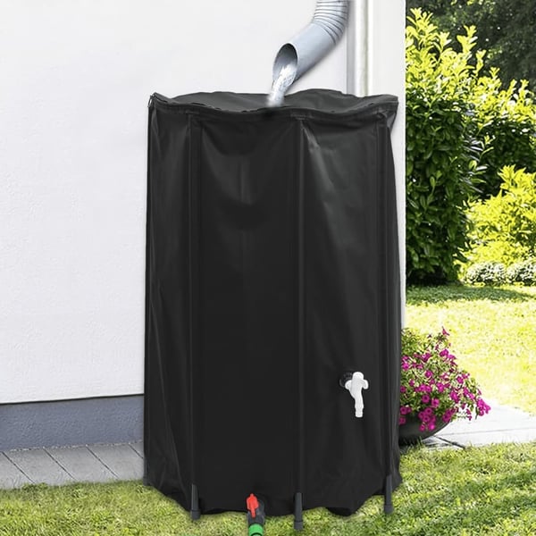 vidaXL Vanntank med kran sammenleggbar 500 L PVC