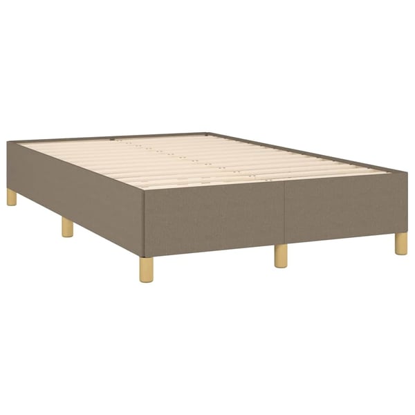 vidaXL sengeramme uden madras 120x190 cm stof gråbrun