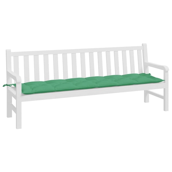 vidaXL hynde til havebænk 200x50x7 cm stof grøn
