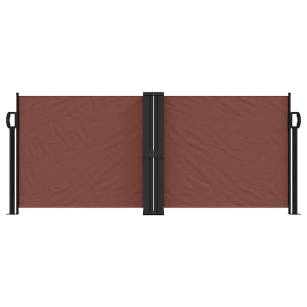vidaXL Uttrekkbar sidemarkise 100x1000 cm brun