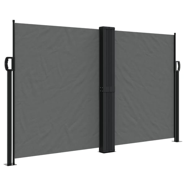 vidaXL Infällbar sidomarkis antracit 140x1000 cm