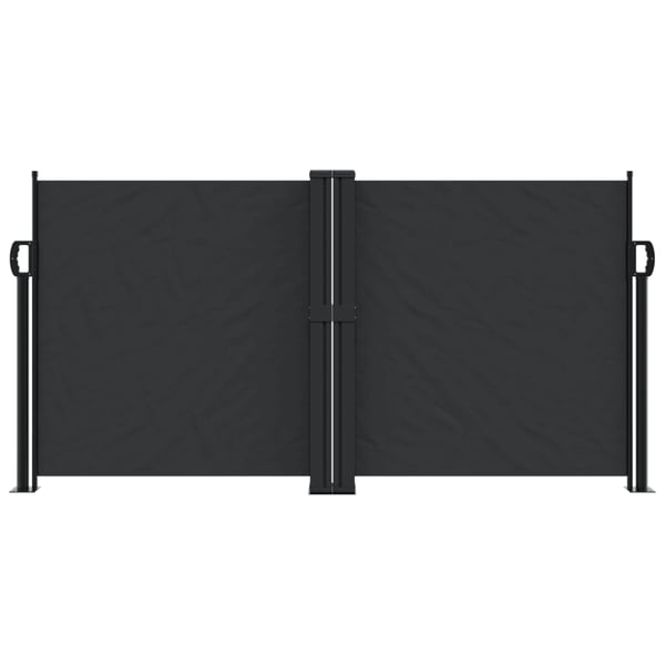 vidaXL sammenrullelig sidemarkise 120 x 1000 cm sort