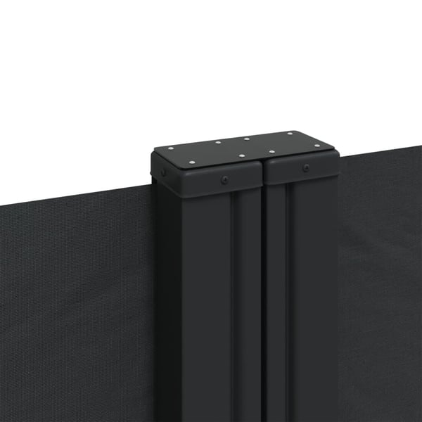 vidaXL sammenrullelig sidemarkise 120 x 1000 cm sort