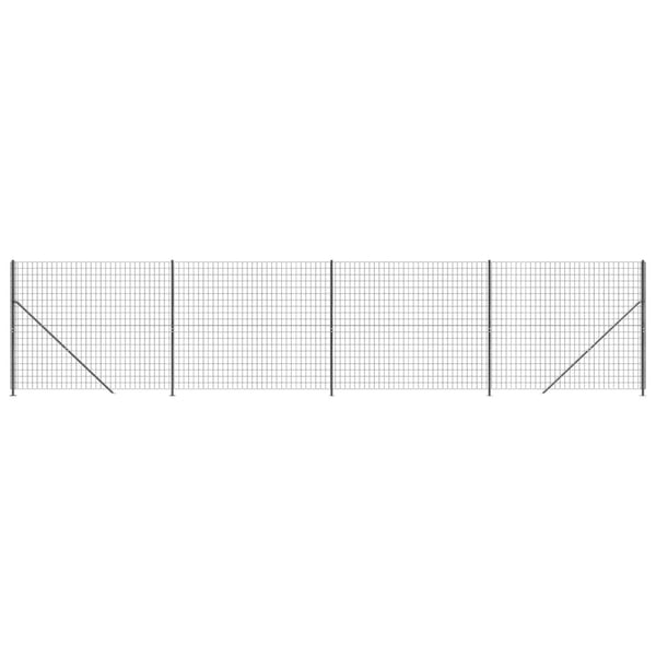 vidaXL trådhegn med flange 1,8x10 m antracitgrå