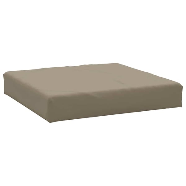 vidaXL pallehynde 60x60x8 cm oxfordstof gråbrun
