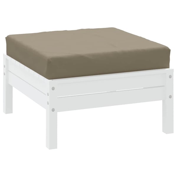 vidaXL pallehynde 60x60x8 cm oxfordstof gråbrun