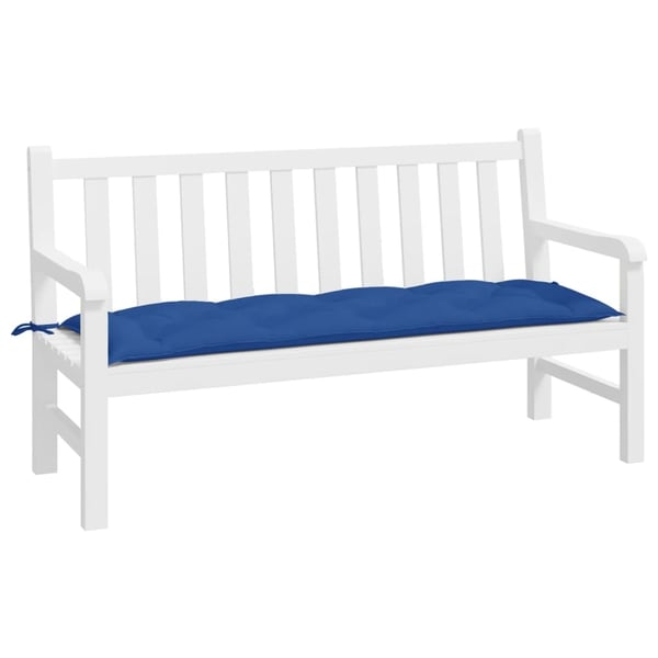 vidaXL hynde til havebænk 150x50x7 cm oxfordstof kongeblå