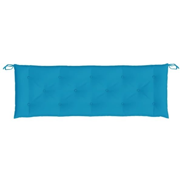 vidaXL hynder til havebænk 2 stk. 150x50x7 cm oxfordstof lyseblå