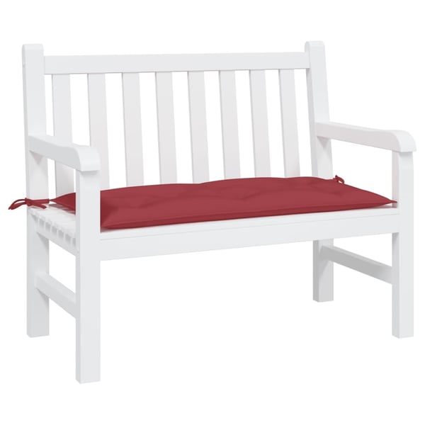 vidaXL hynde til havebænk 100x50x7 cm oxfordstof vinrød