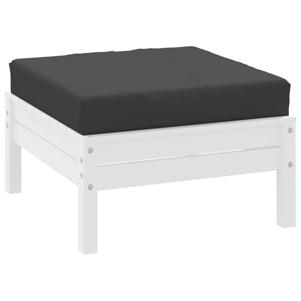 vidaXL pallehynde 60x60x8 cm oxfordstof sort