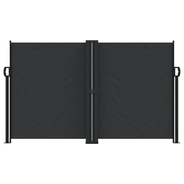 vidaXL Uttrekkbar sidemarkise 140x1000 cm svart