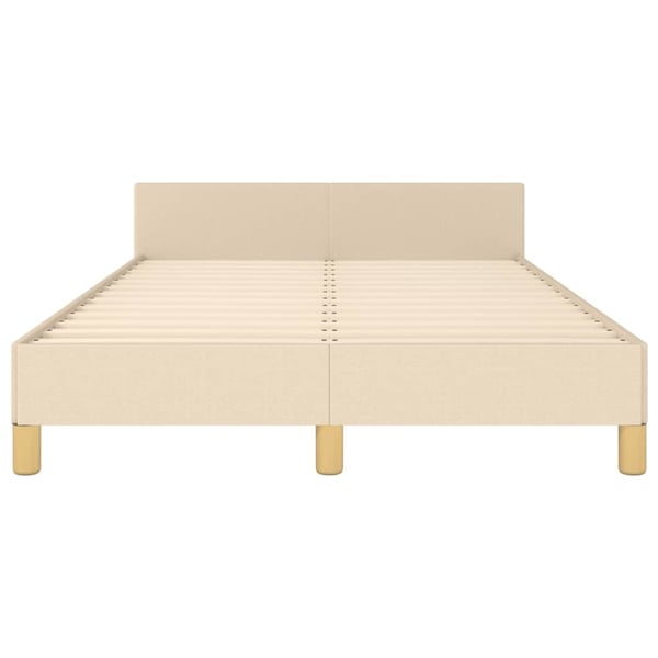 vidaXL sengeramme uden madras 120x190 cm stof cremefarvet