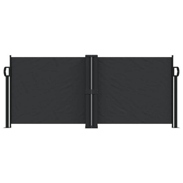 vidaXL Uttrekkbar sidemarkise 100x1000 cm svart