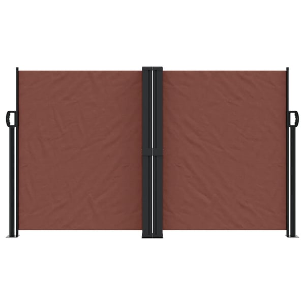 vidaXL Uttrekkbar sidemarkise 140x1000 cm brun