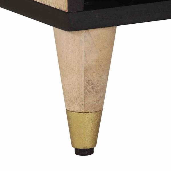 vidaXL TV-benk 100x33x46 cm heltre mango