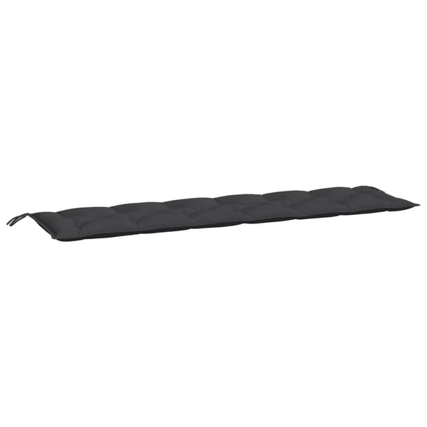 vidaXL hynder til havebænk 2 stk. 200x50x7 cm oxfordstof sort
