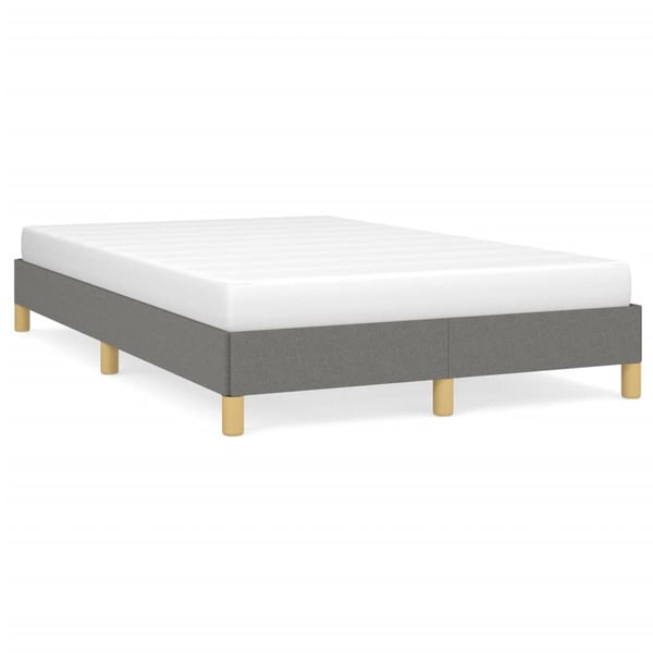 vidaXL sengeramme uden madras 120x190 cm stof enkeltseng Mørkegrå