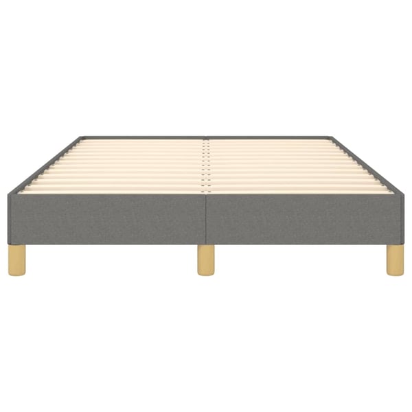 vidaXL sengeramme uden madras 120x190 cm stof enkeltseng Mørkegrå